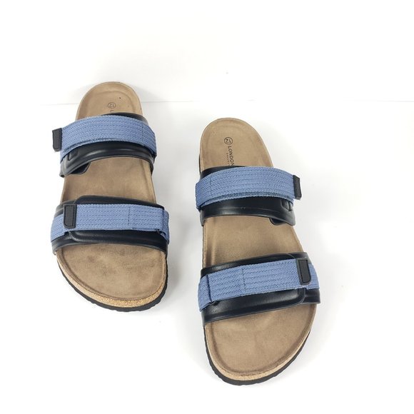 Men's London Fog Blue Sandals Size US 12 - Picture 2 of 8